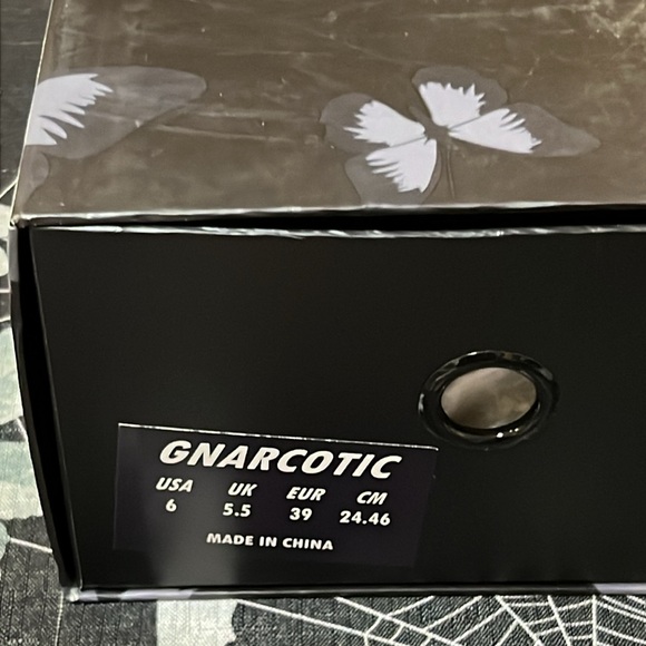 DS GNARCOTIC SB DUNK LOW BUTTERFLY EFFECT BLACK/ORANGE LIL GNAR MONARCH 6 6.5 10 - Picture 15 of 16